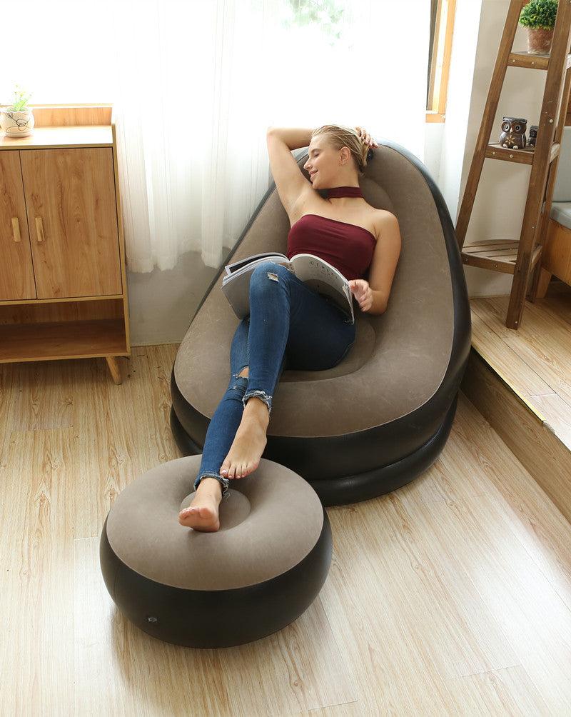 InflaLuxe™ – Sofá Inflable Premium + Combo 3 en 1